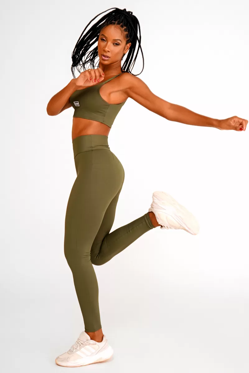 Lets Gym - Legging Basic Colors Green - 1713EVDM