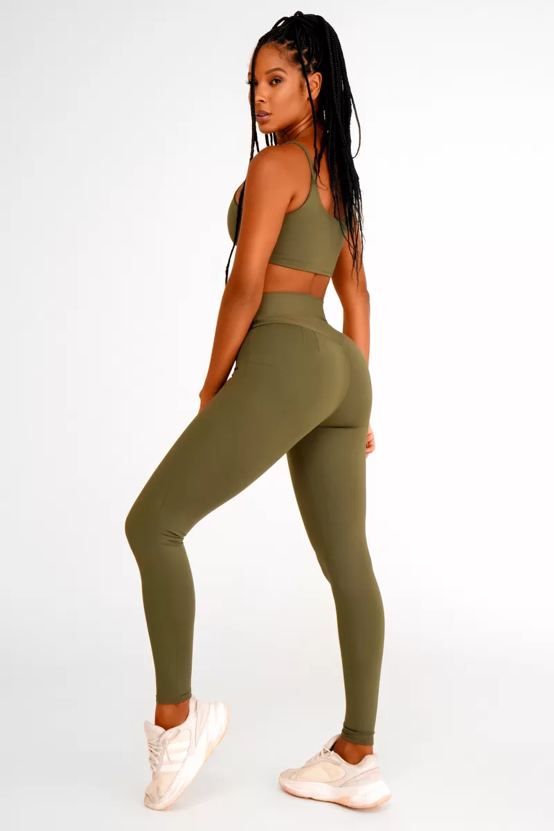 Lets Gym - Legging Basic Colors Green - 1713EVDM