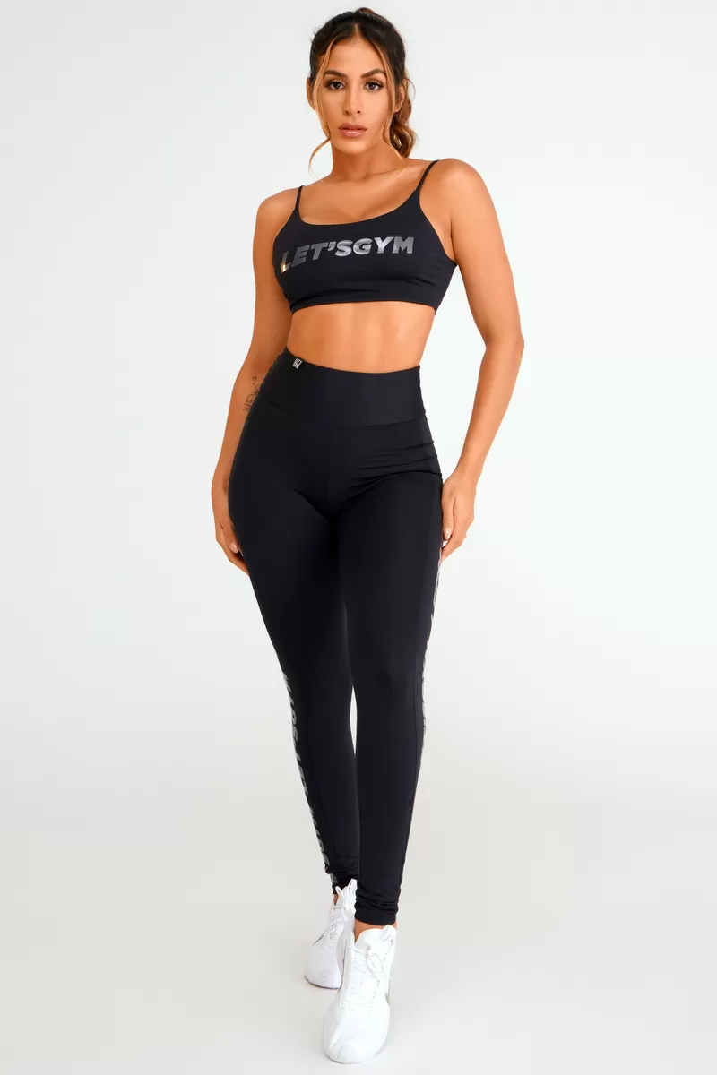 Lets Gym - Legging Light Basic Preto - 2112BPT