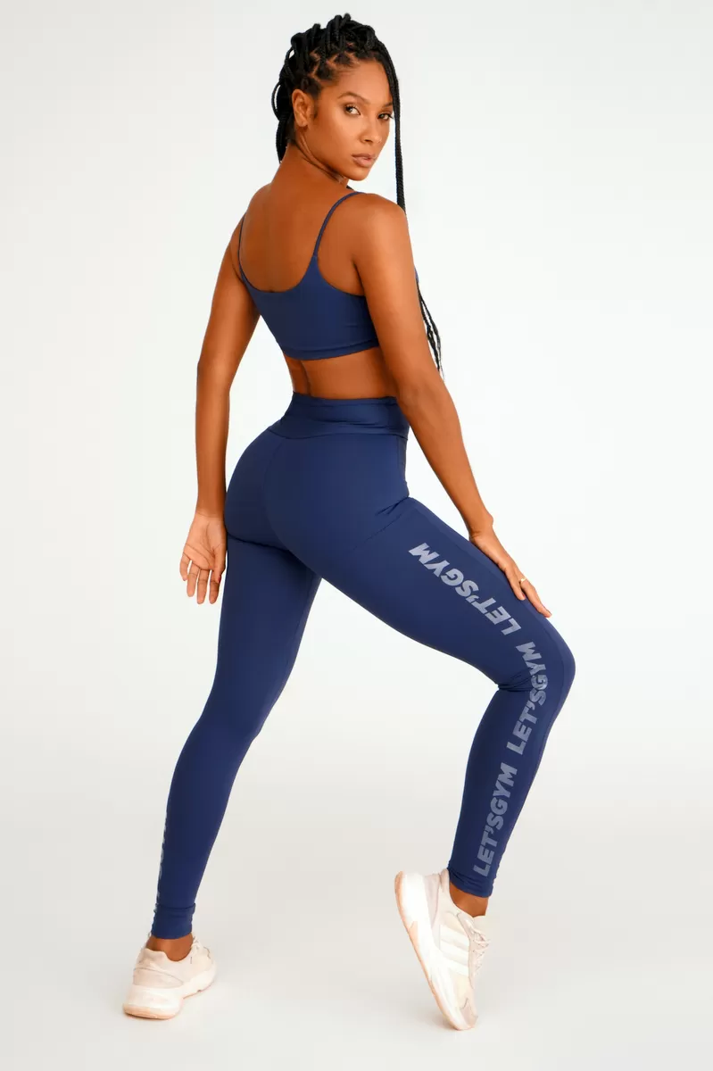 Lets Gym - Legging Light Basic Azul - 2112BAZM