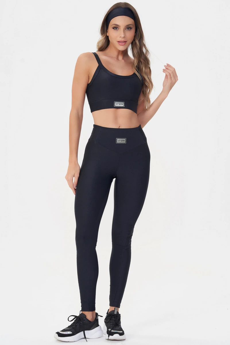 Lets Gym - Legging Bright Preto - 2142APT