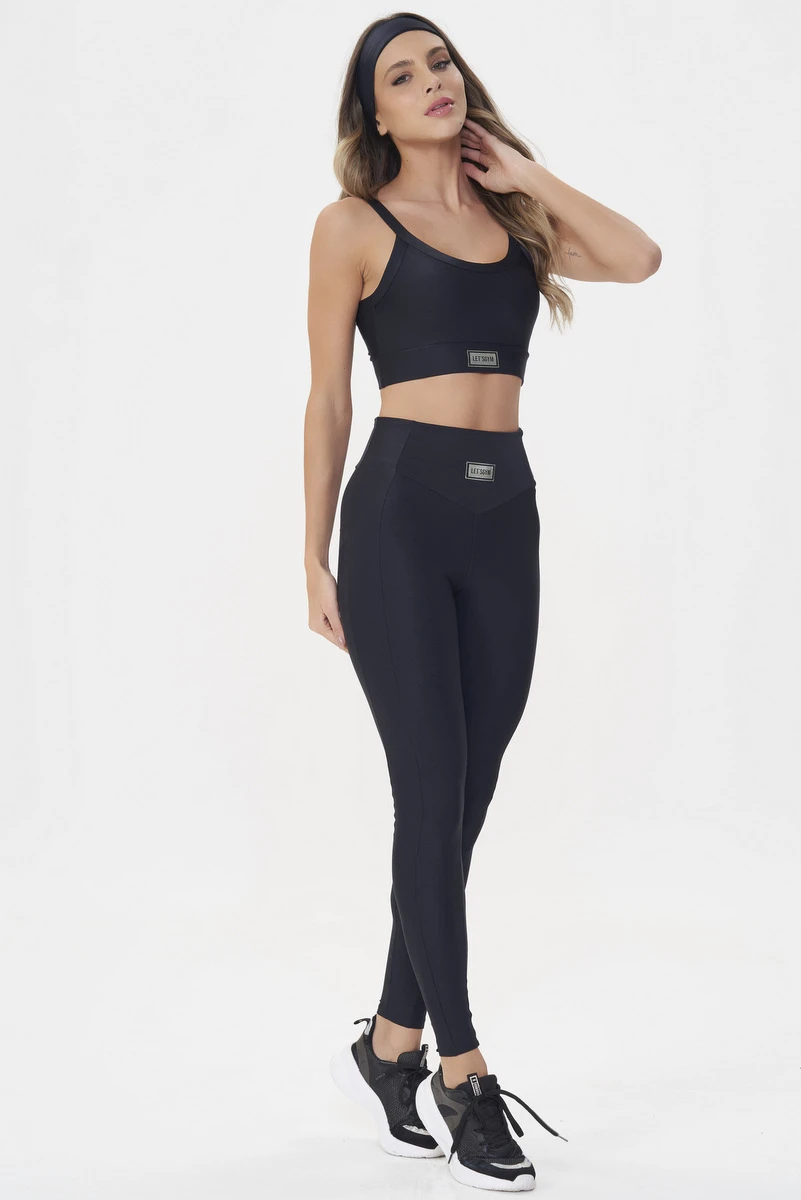 Lets Gym - Legging Bright Preto - 2142APT