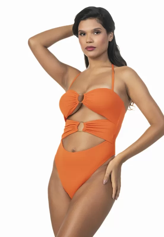 Santa Areia - Maiô Lana Orange - 2562LJ