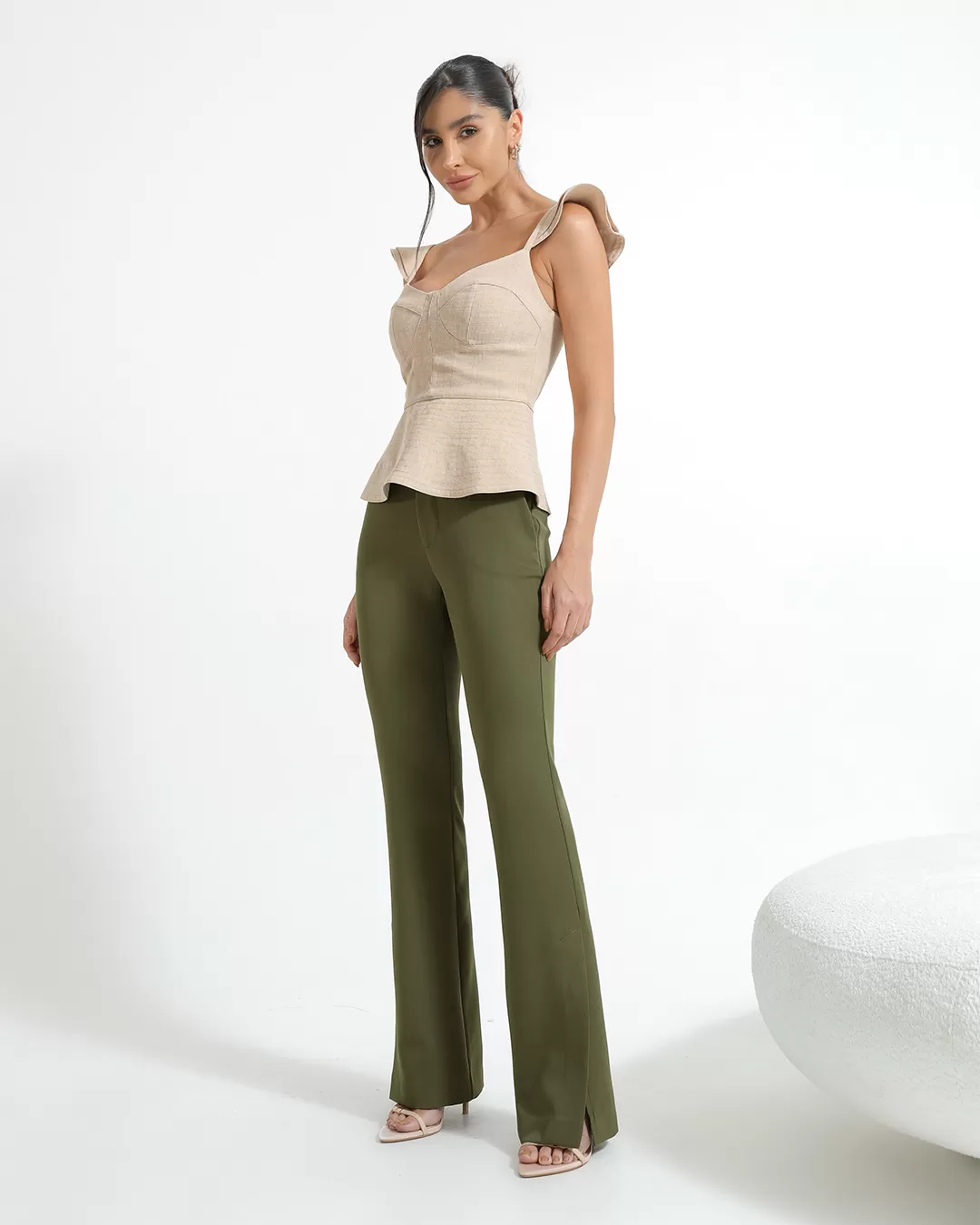 Dot Clothing - Calça Dot Clothing Alfaiataria Verde Musgo - 2349VERDE
