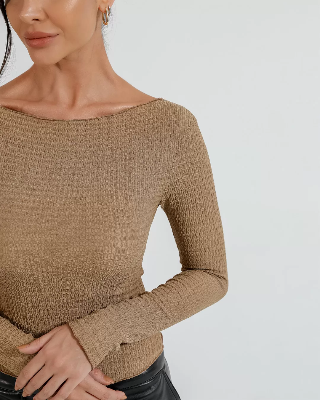 Dot Clothing - Dot Clothing Long Sleeve Shirt Beige - 2400BEGE