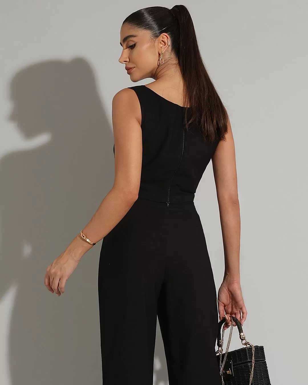 Miss Misses - Cropped Miss Misses Pesponto Preto - 54223CRPRETO