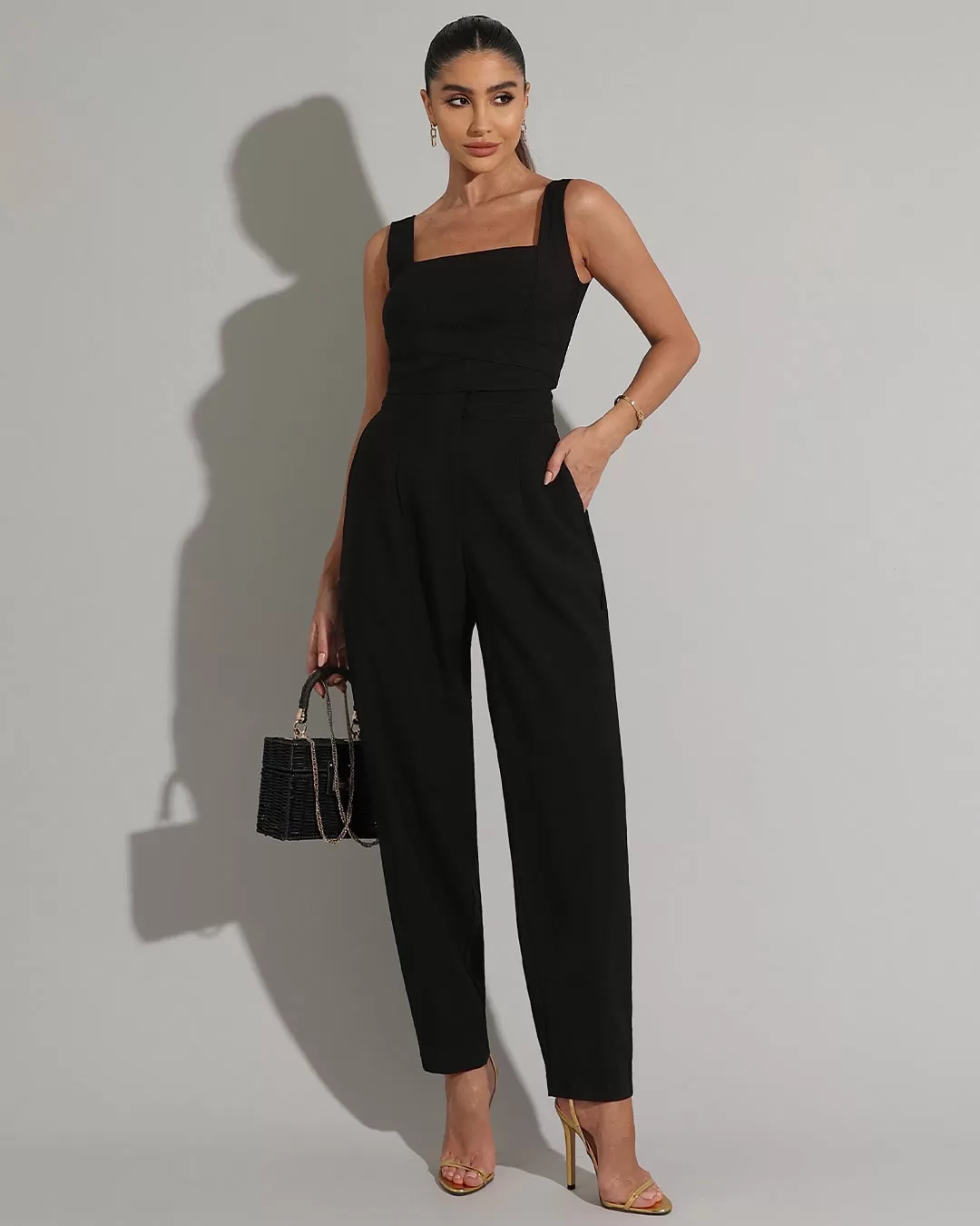 Miss Misses - Cropped Miss Misses Pesponto Preto - 54223CRPRETO