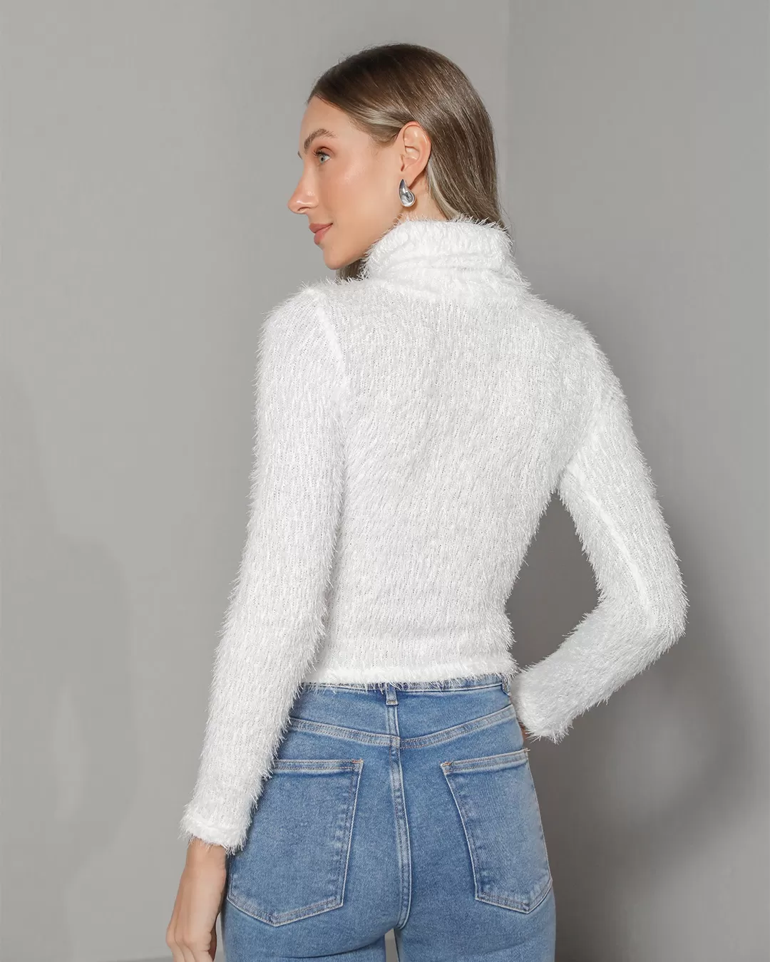 Dot Clothing - Blusa Dot Clothing Cacharrel Fluffy Offwhite - 2398OFF