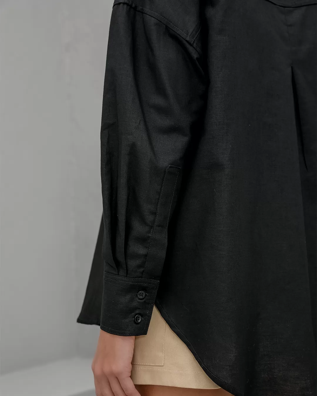 Dot Clothing - Camisa Dot Clothing Linho Preto - 2376PRETO