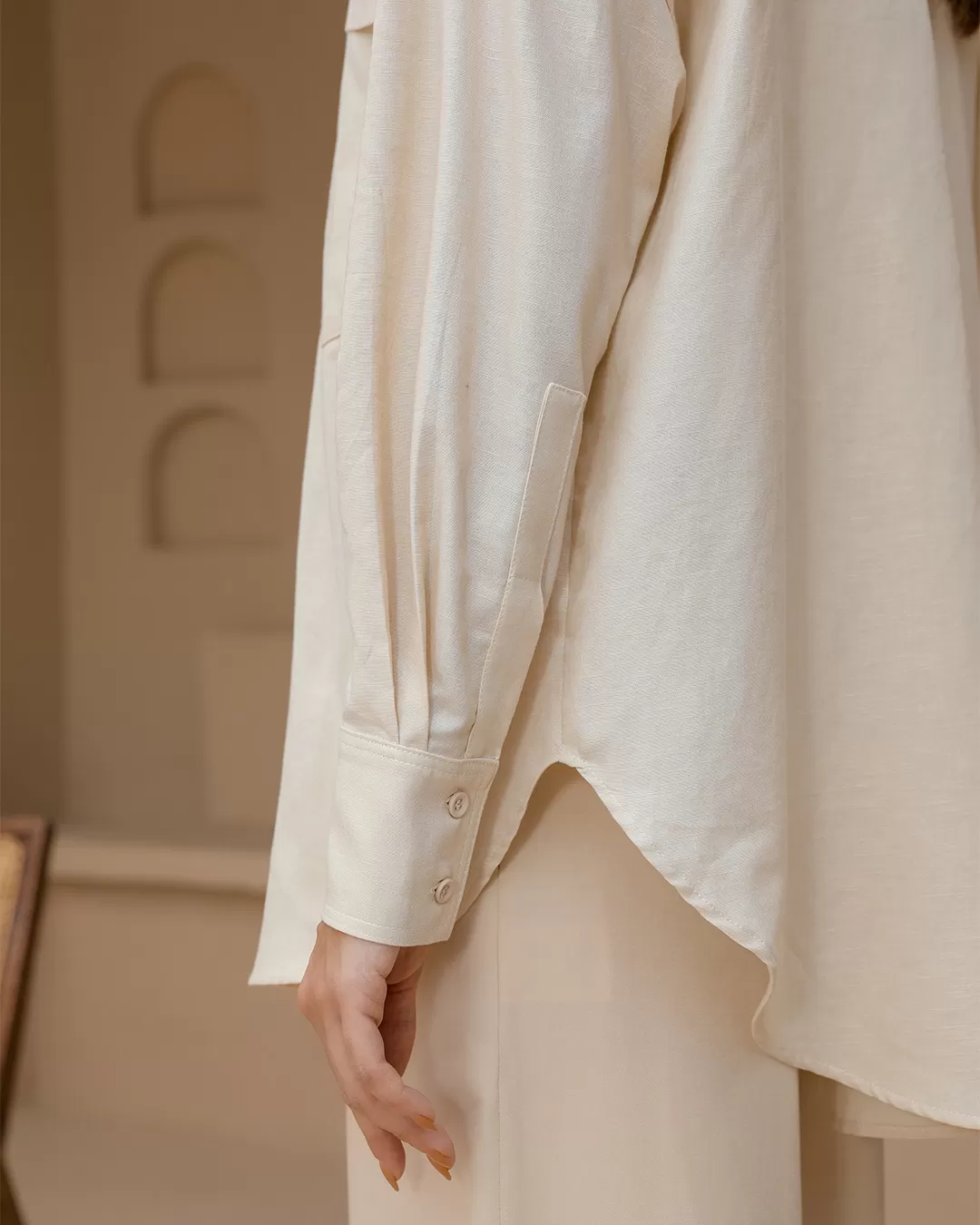 Dot Clothing - Dot Clothing Sand Linen Shirt - 2376BEGE