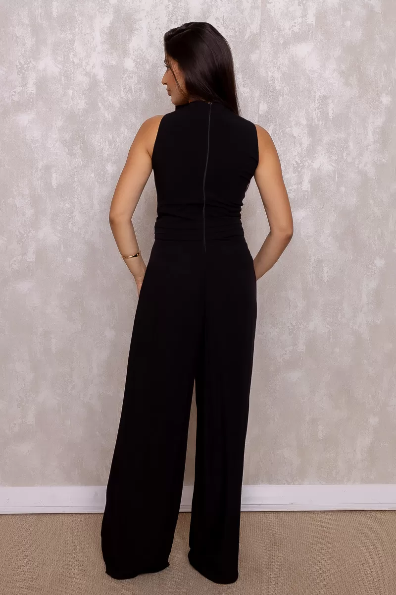 Miss Misses - Miss Misses Long Jumpsuit With Black Zipper - 80514PRETO