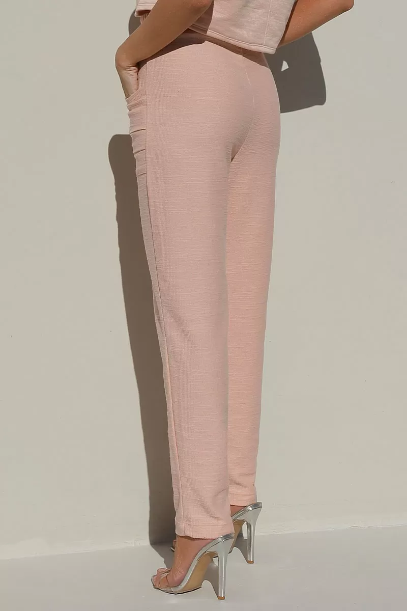 Miss Misses - Calça Miss Misses Moletinho Com Bolso Rosê - 54323ROSE