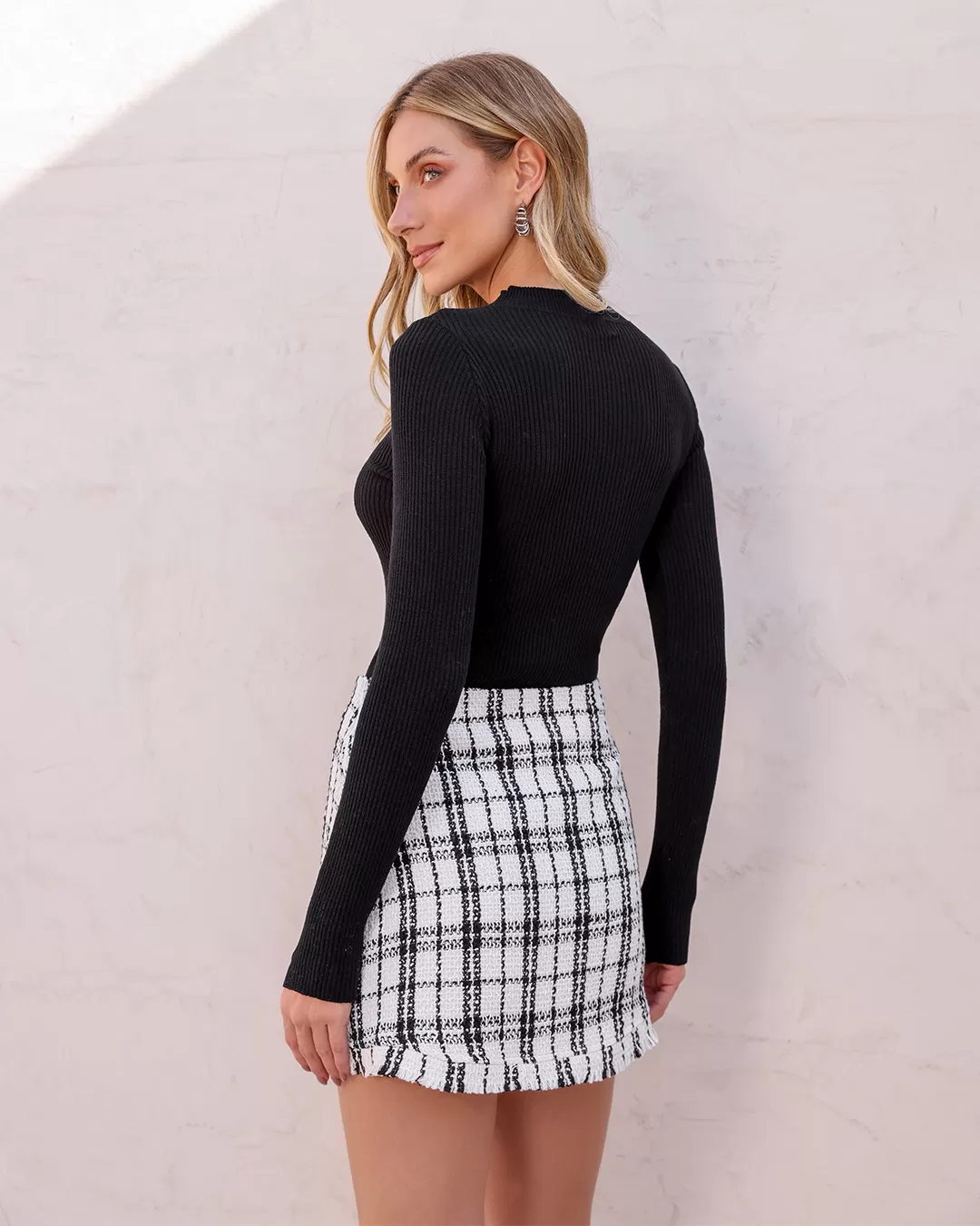 Dot Clothing - Shirt Dot Clothing Ribbed Mesh Black - T194PRETO