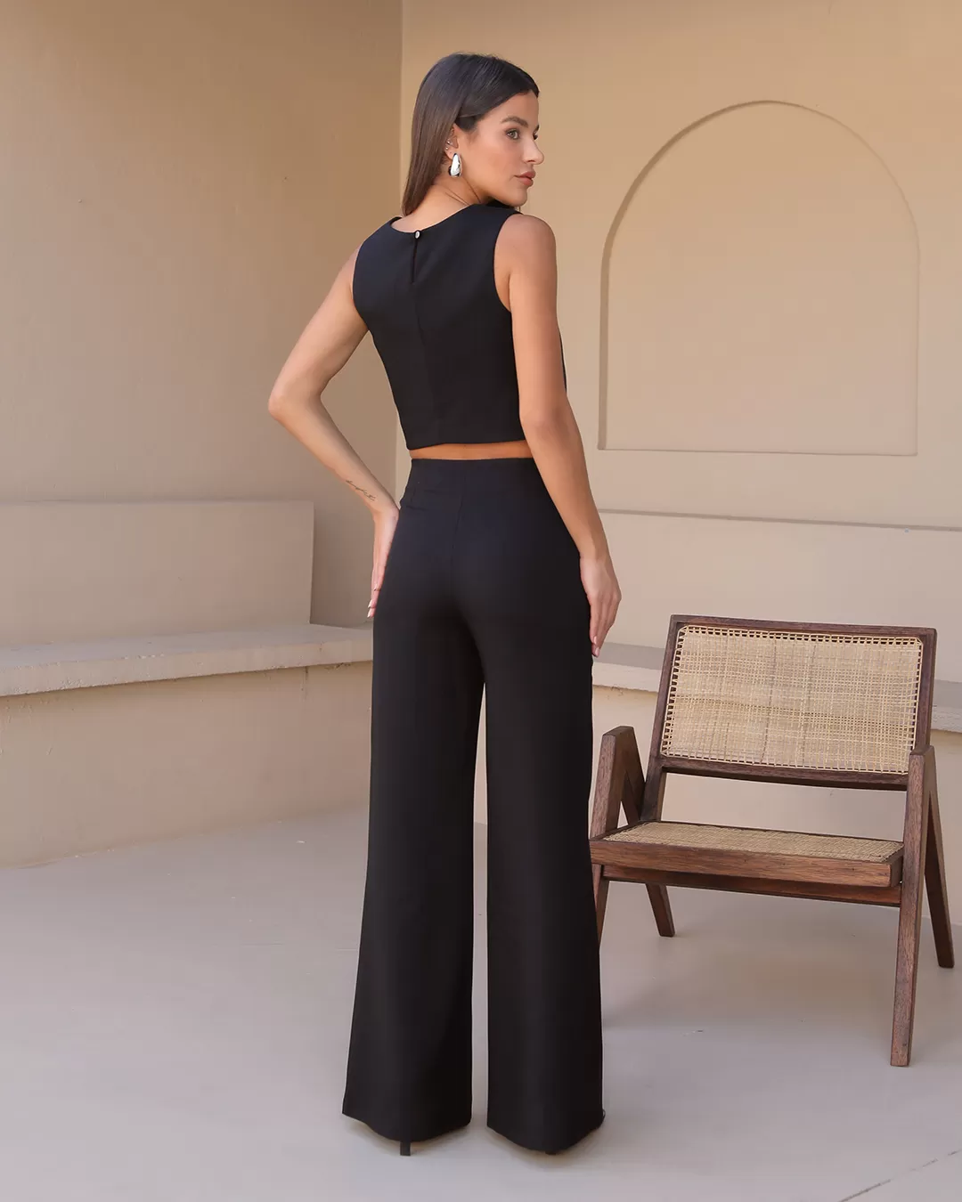 Dot Clothing - Set Dot Clothing Tank Shirt and Pants Black - 2396PRETO