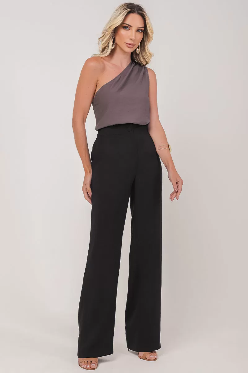 Miss Misses - Blusa Miss Misses C/Prega Ombro Só Chumbo - 54334022