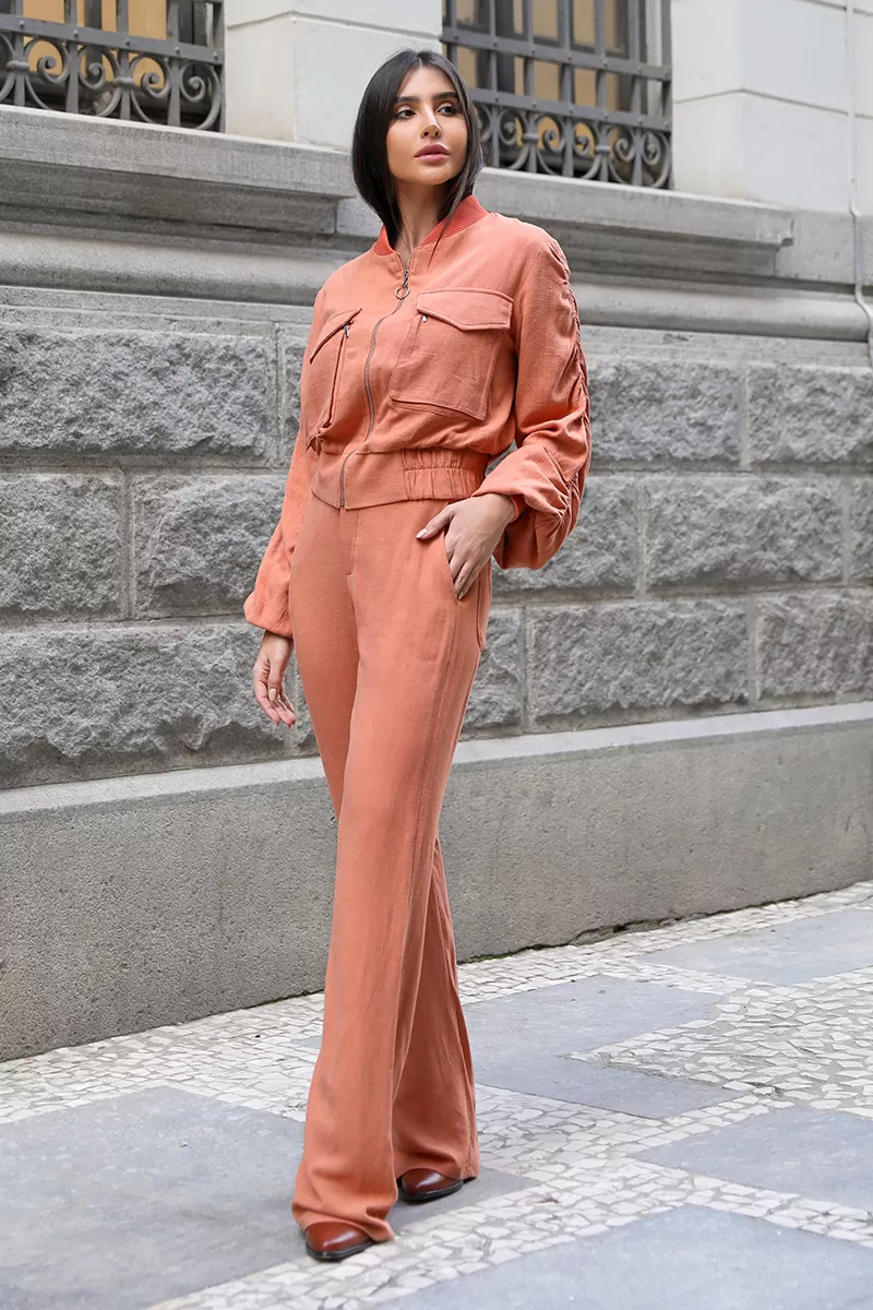 Dot Clothing - Set Dot Clothing Bomber And Pants Salmon - 2374SAL