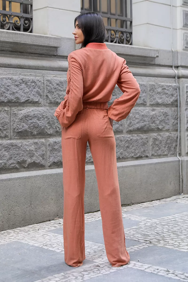 Dot Clothing - Set Dot Clothing Bomber And Pants Salmon - 2374SAL