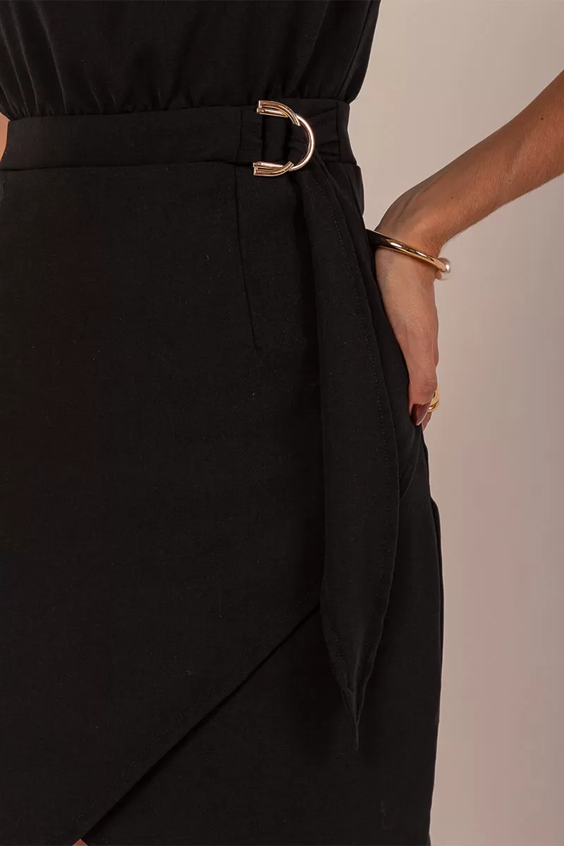 Miss Misses - Vestido Miss Misses C/Detalhe Metal Preto - 54333PTO