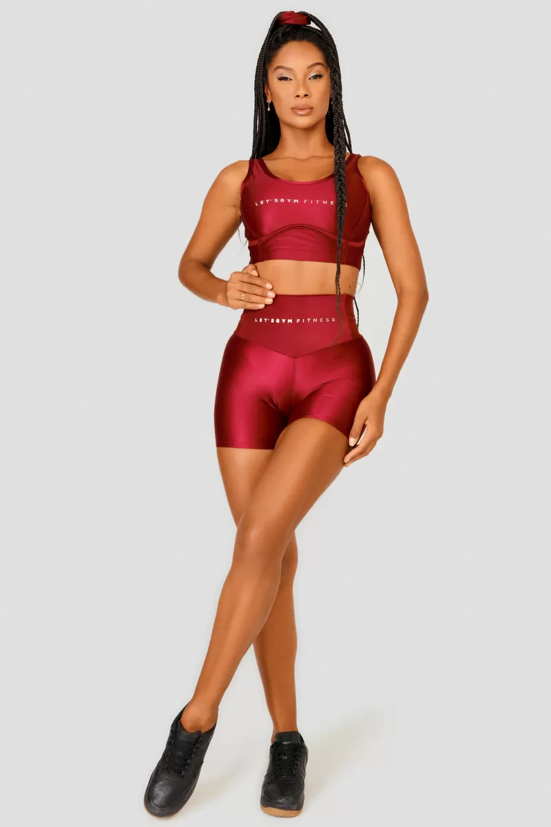 Lets Gym - Short Status Red - 2455VMR