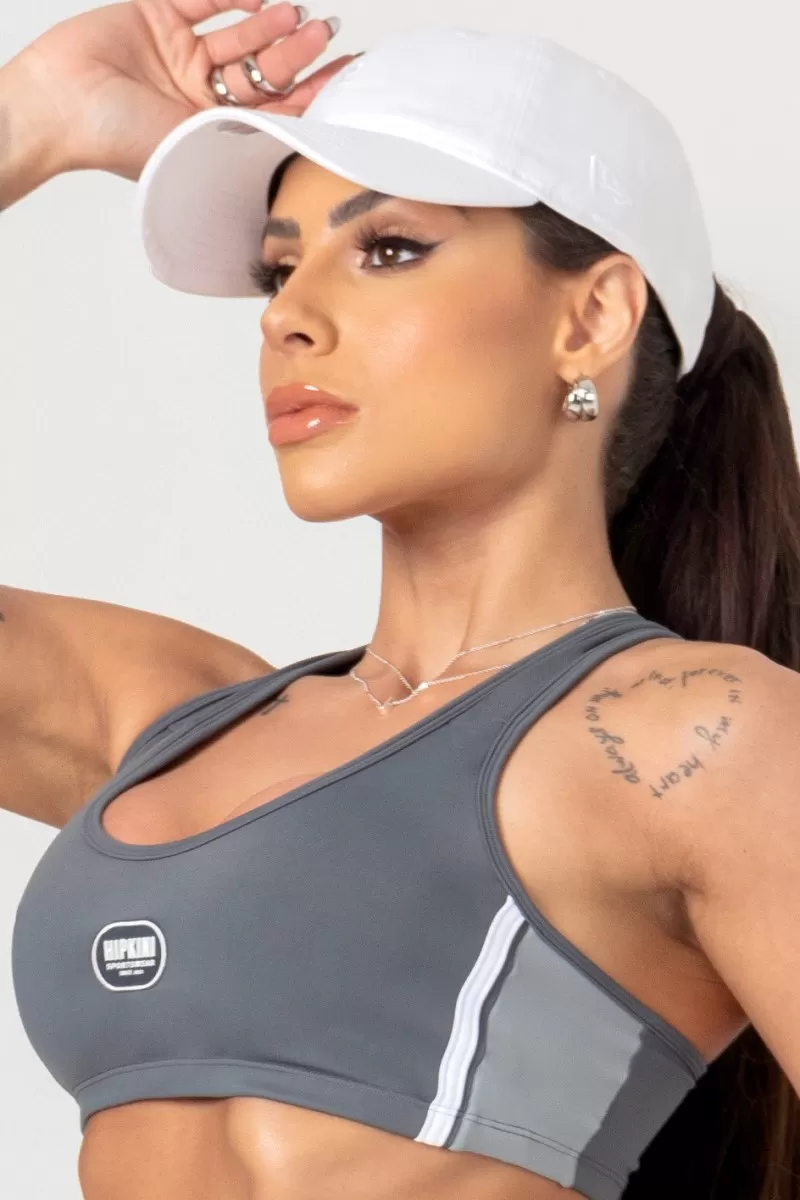 Hipkini - Top Favorite Cinza Escuro com Alças Cruzadas - 33330650