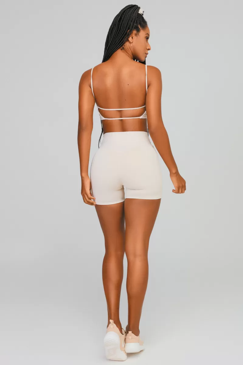Lets Gym - Short Basic Velocity Off White - 2411OFW