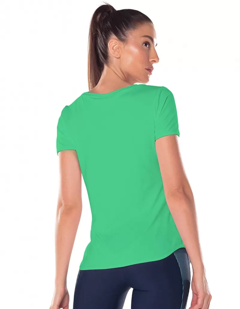 Vestem - Blusa Manga Curta Dry Fit Janice Verde Twist - BMC31.ESS.C0449