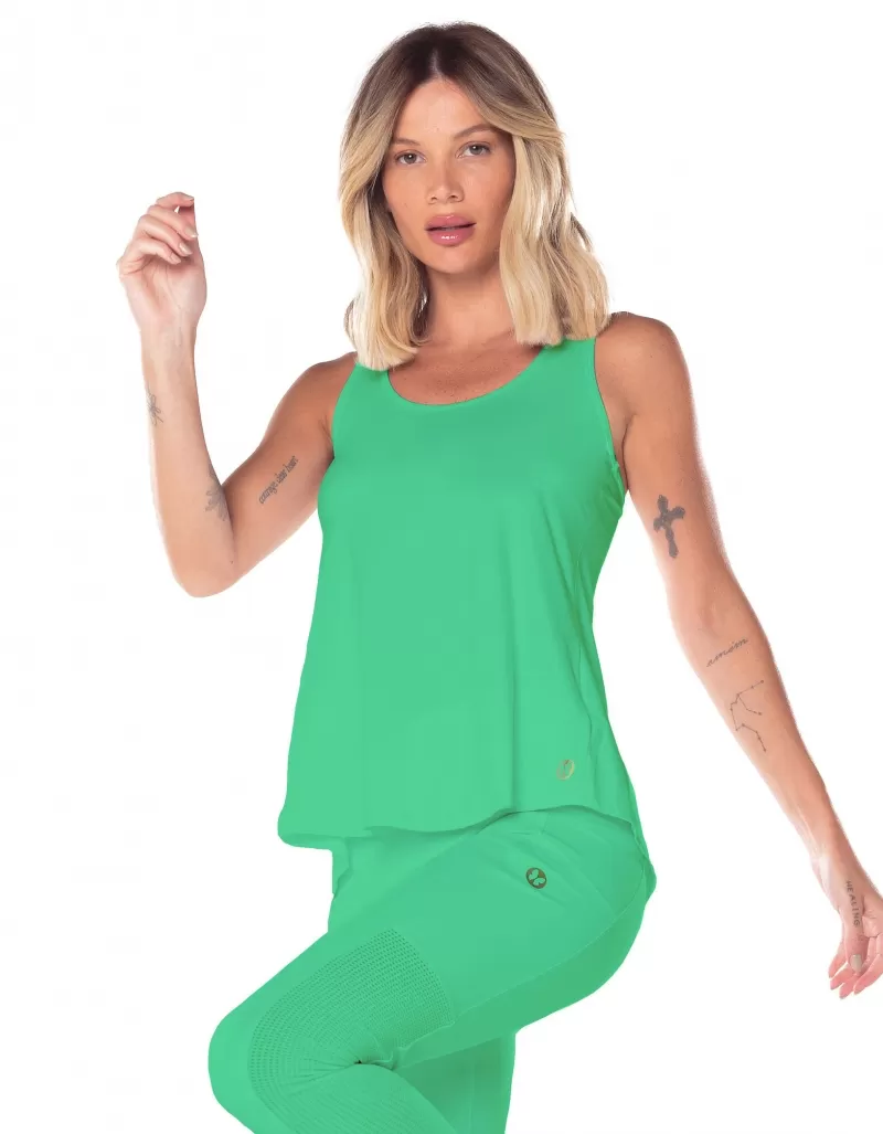 Vestem - Delmar Green Twist Tank Shirt - REG12.ESS.C0449