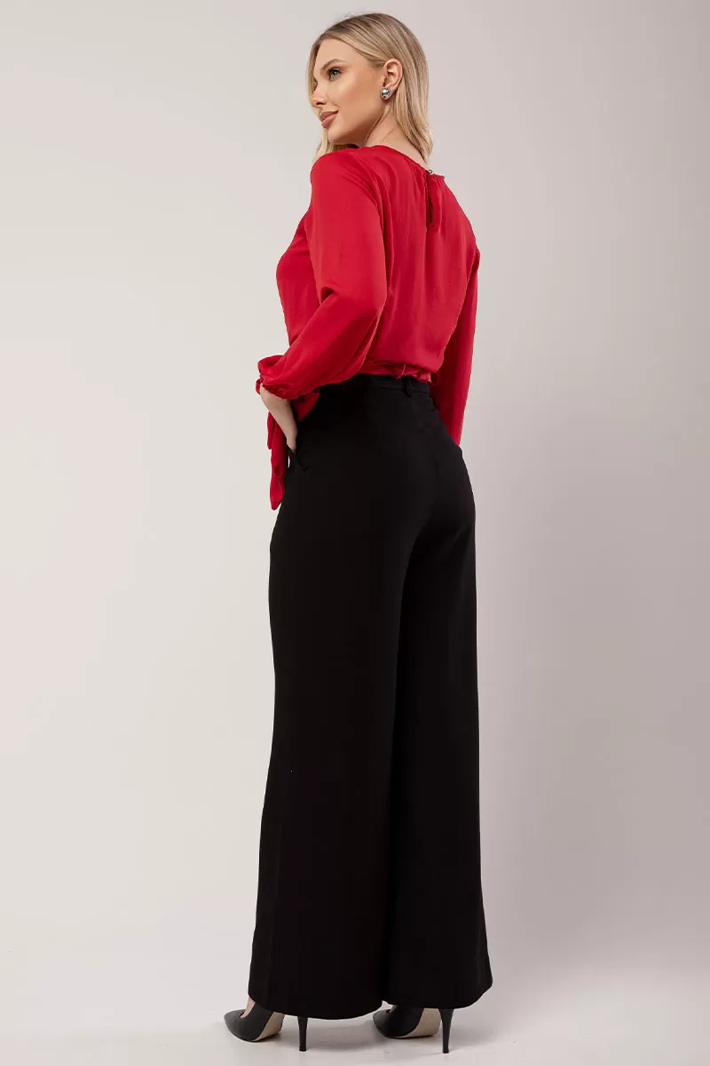 Miss Misses - Blusa Miss Misses Chiffon C/Faixa Vermelho - 80554VERM