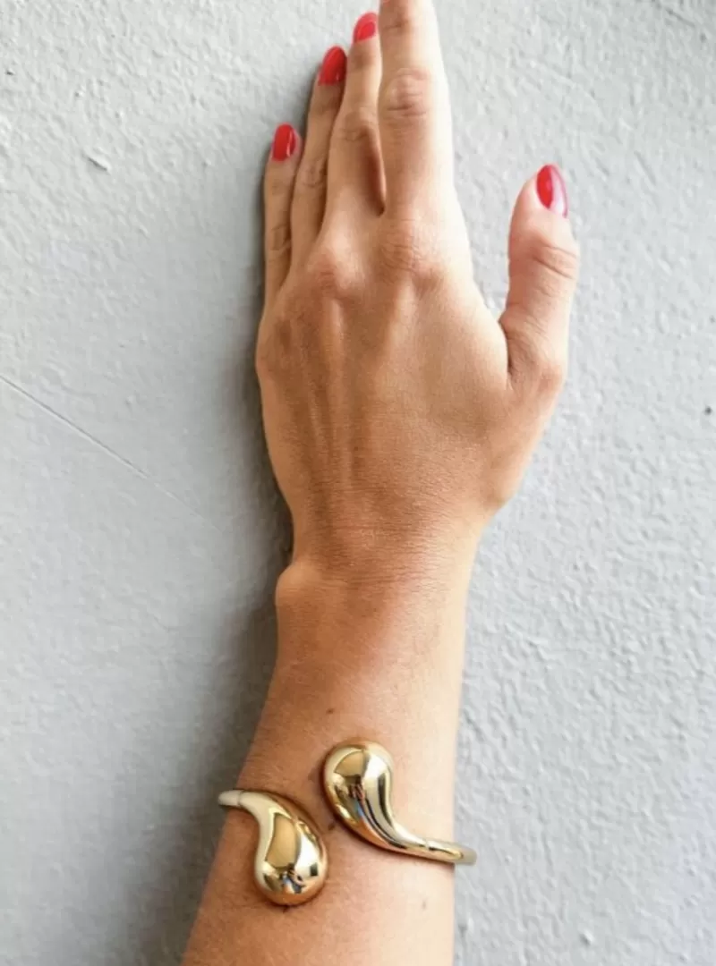 Mikabe - Bracelete Gotas Ouro - MK1810