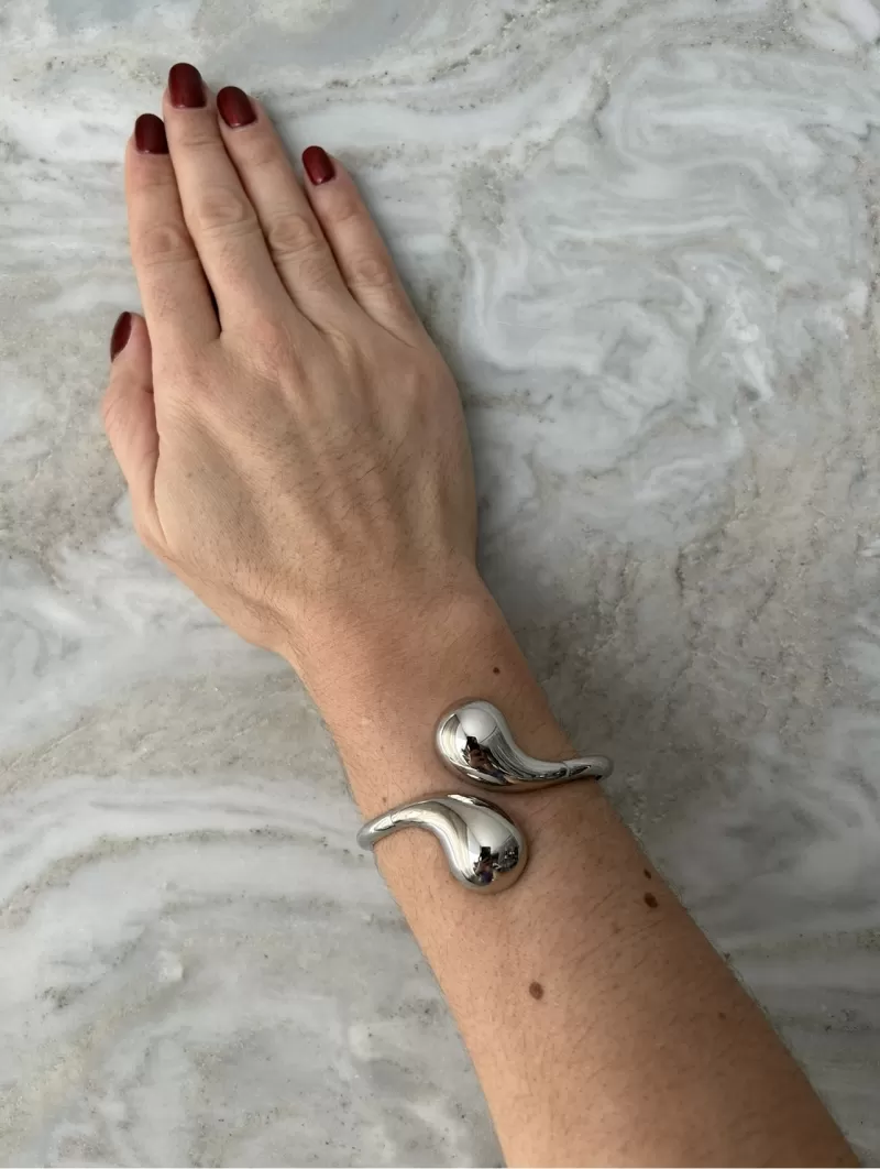 Mikabe - Bracelete Gotas Ródio - MK1811