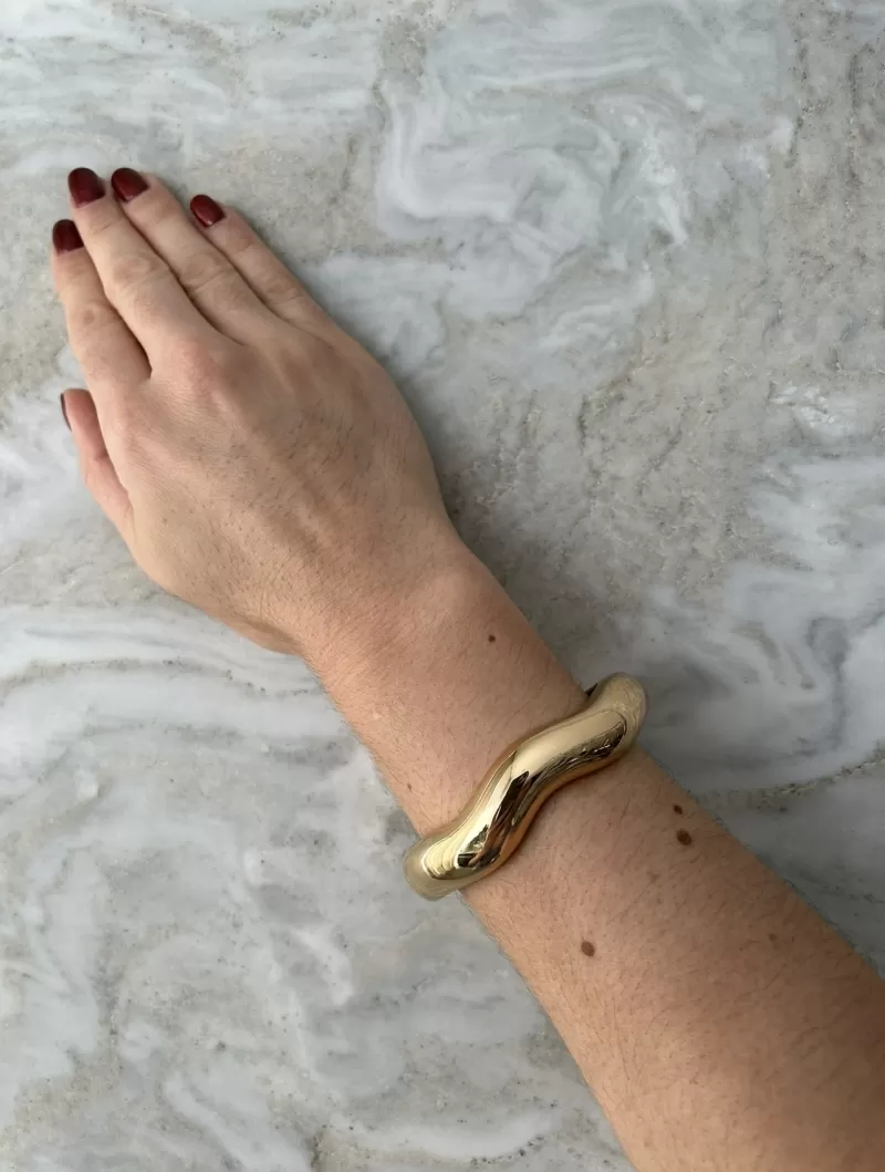 Mikabe - Bracelete Orgânico Fino Ouro - MK1815