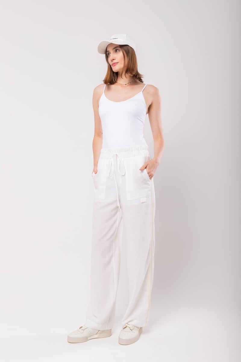 Hidrogênio - CALÇA RETA OLGA OFF WHITE - 19843018
