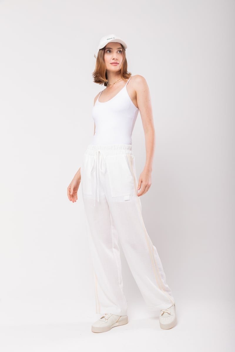 Hidrogênio - CALÇA RETA OLGA OFF WHITE - 19843018