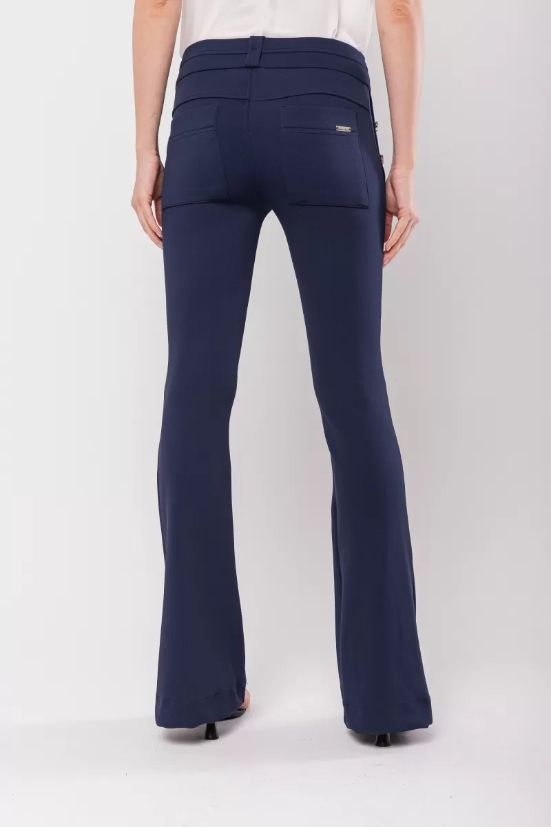 Hidrogênio - CAROL MARINHO FLARE PANTS WITH POCKETS AND BUTTONS - 20121004