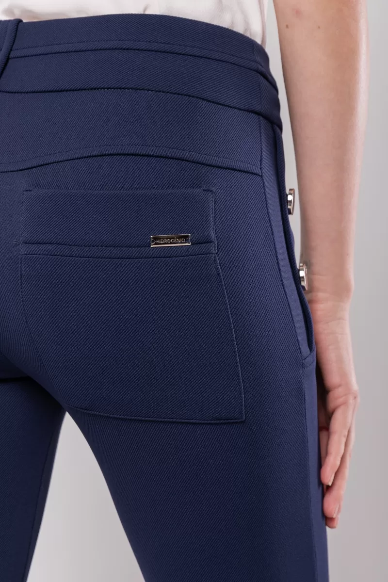 Hidrogênio - CAROL MARINHO FLARE PANTS WITH POCKETS AND BUTTONS - 20121004