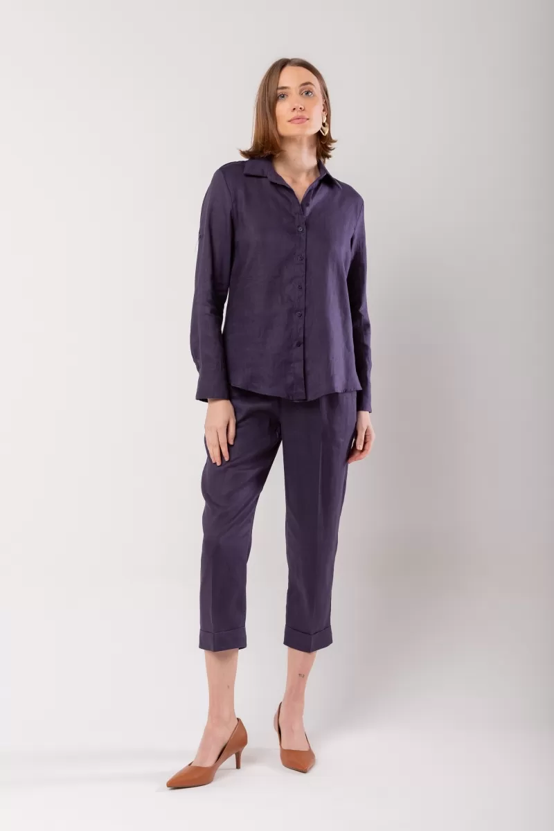 Hidrogênio - CAMISA DE LINHO 100% MARINHO - 20059004