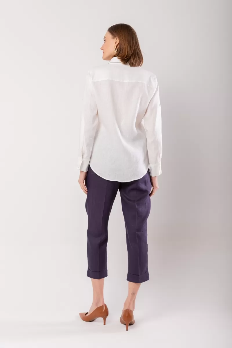 Hidrogênio - CAMISA DE LINHO 100% OFF WHITE - 20059018