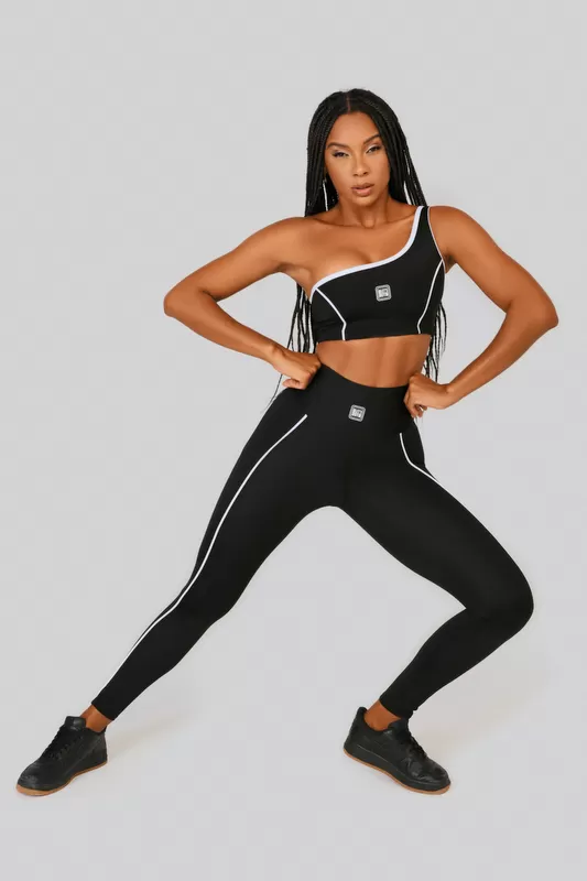 Lets Gym - Black Dynamic Leggings - 2514PT