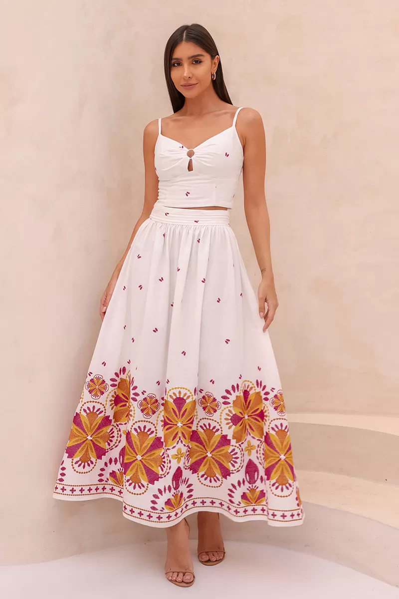 Dot Clothing - Conjunto Dot Clothing Gaia Bordado Off White - 2498OFF