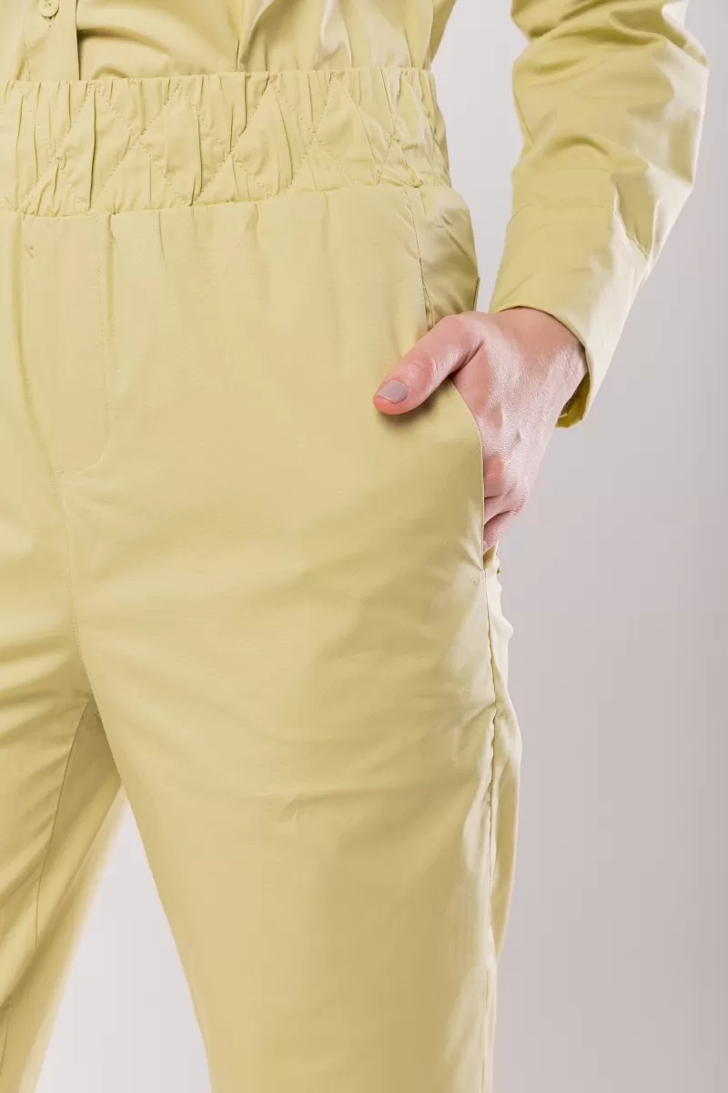 Hidrogênio - CARROT PANTS WITH ELASTIC TRICOLINE COSTUME LUIZA GREEN SALGUEIRO - 20135557