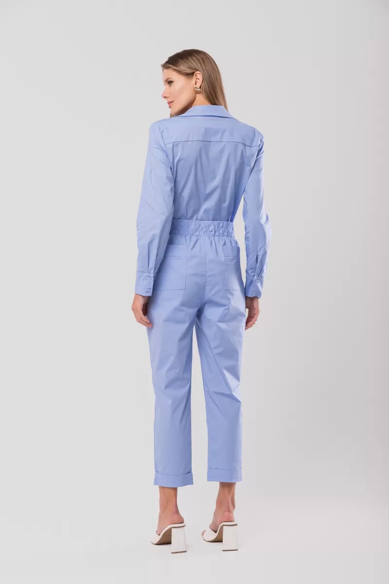 Hidrogênio - CARROT PANTS WITH ELASTIC TRICOLINE COSTUME LUIZA BLUE HORTESIA - 20135556