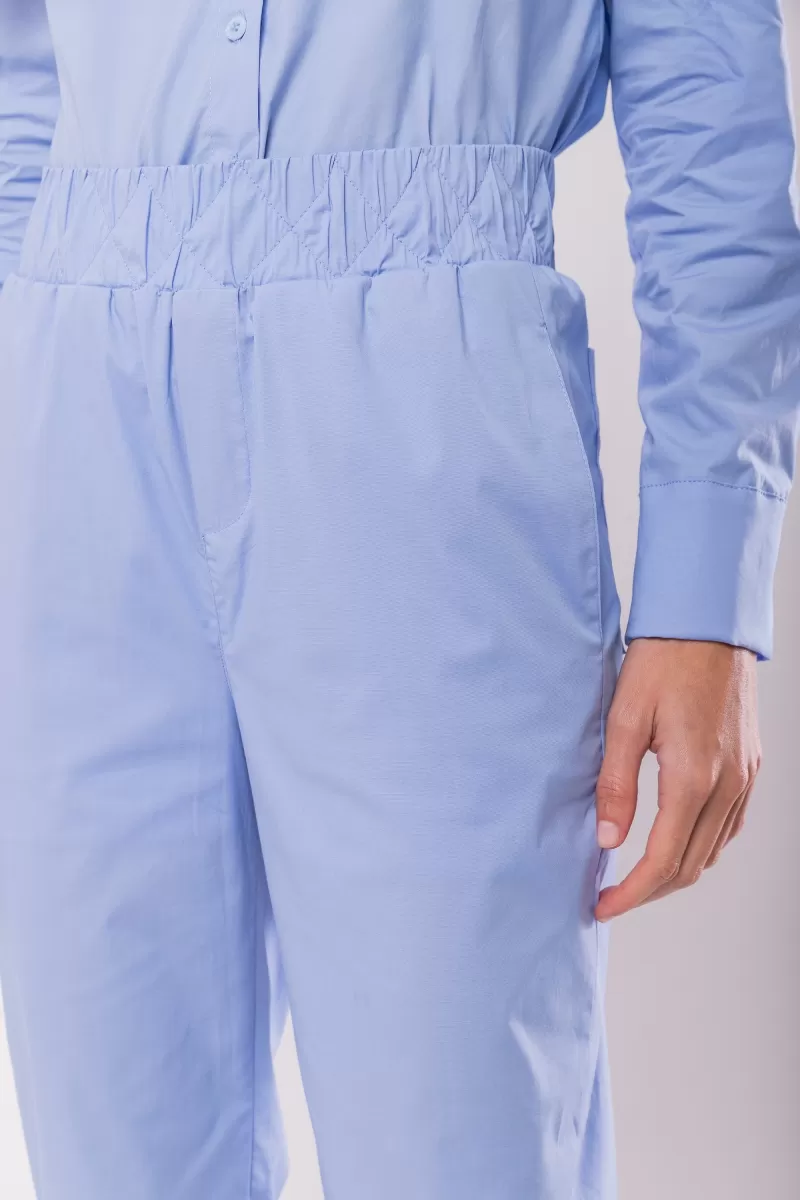 Hidrogênio - CARROT PANTS WITH ELASTIC TRICOLINE COSTUME LUIZA BLUE HORTESIA - 20135556