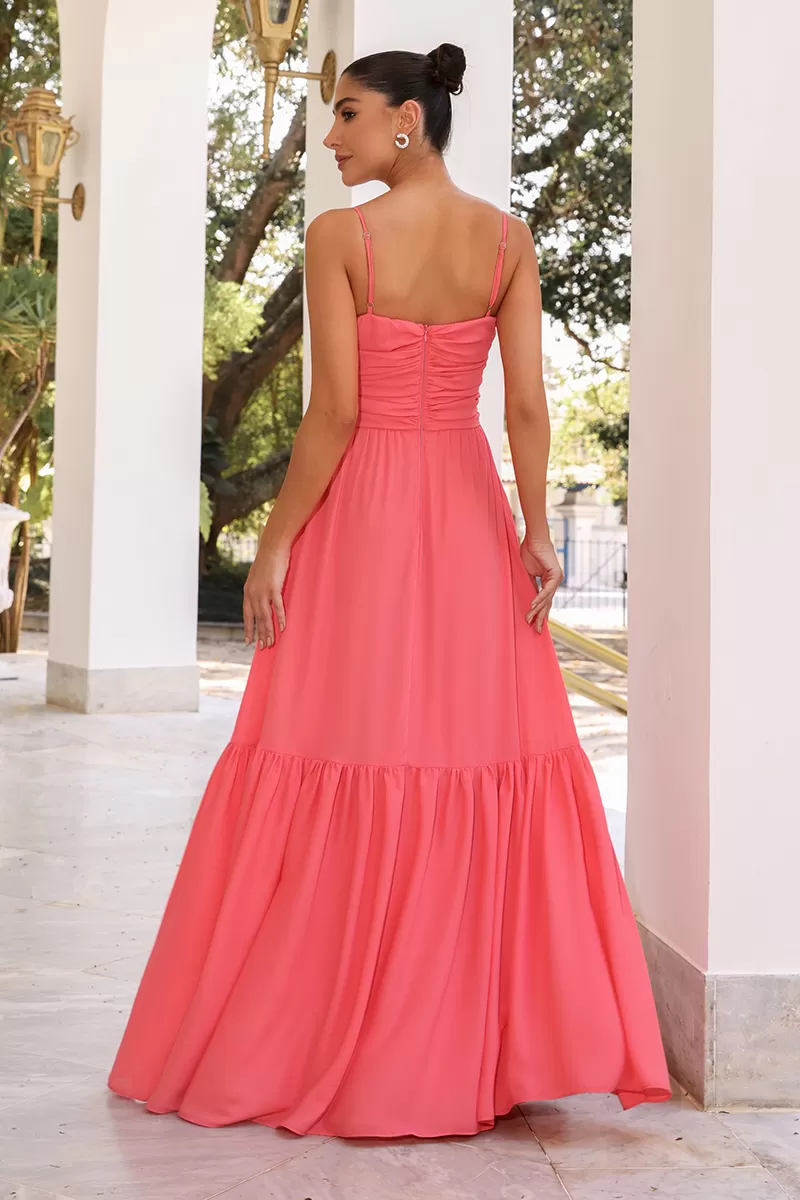 Dot Clothing - Vestido Dot Clothing Marta Longo Rosa - 2485ROSA