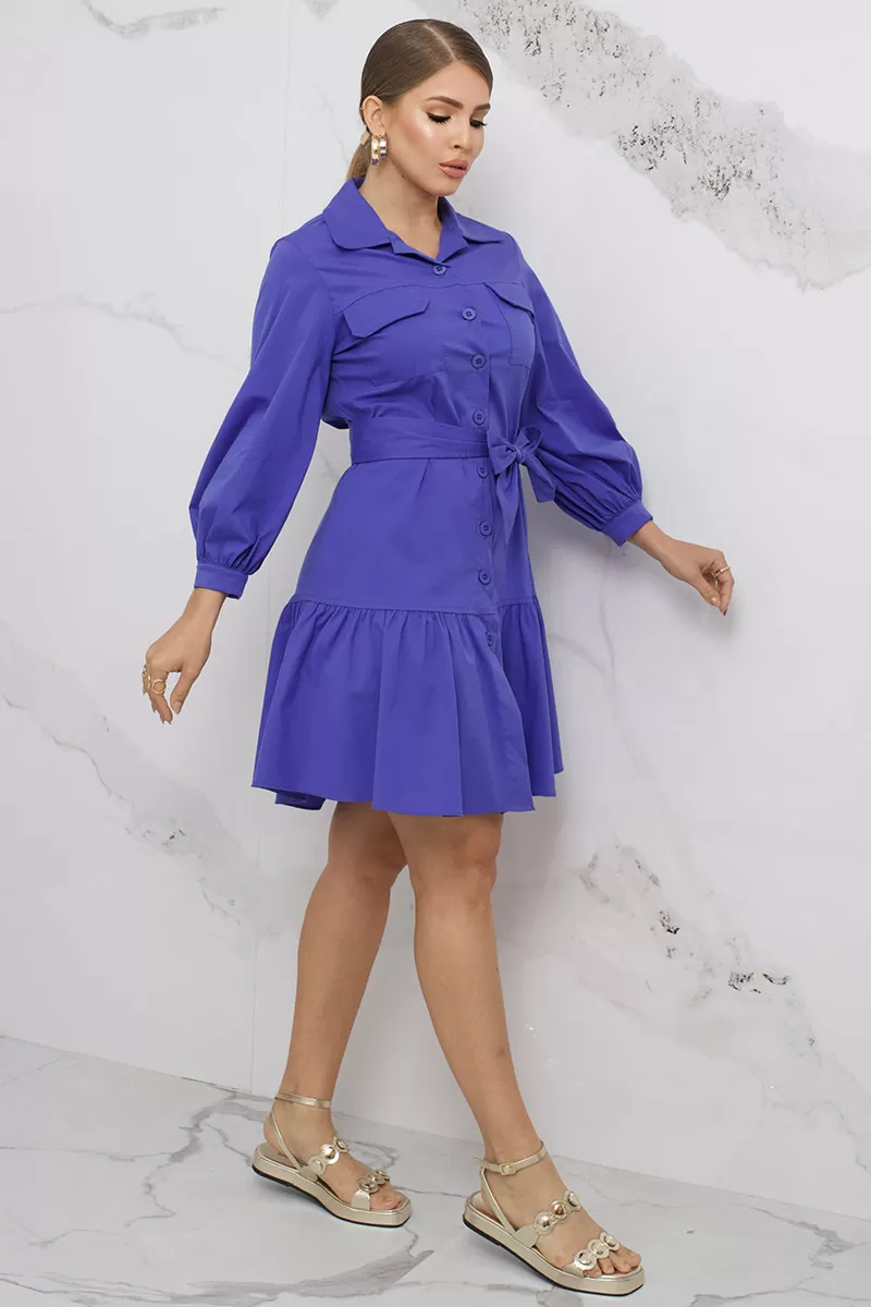 Miss Misses - Vestido Miss Misses Karla Azul - 54372AZUL