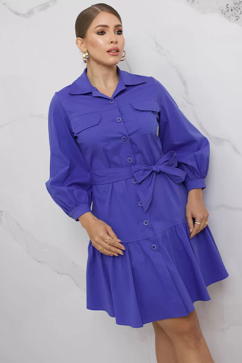 Miss Misses - Vestido Miss Misses Karla Azul - 54372AZUL