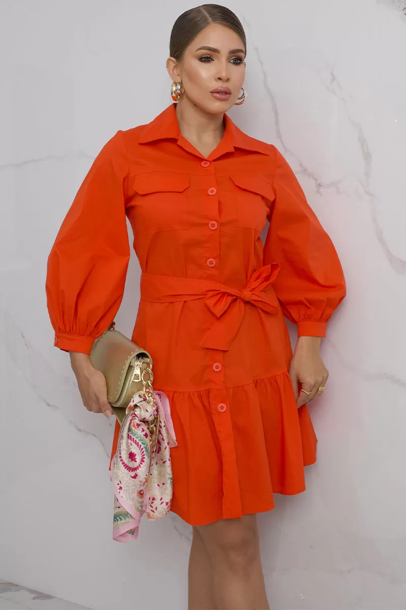 Miss Misses - Dress Miss Misses Karla Orange - 54372LARANJ