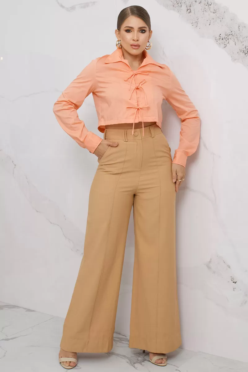 Miss Misses - Camisa Miss Misses Olivia Laranja - 54361LARANJ