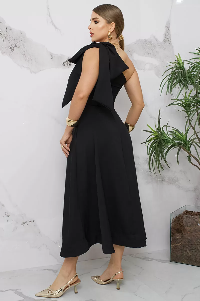 Miss Misses - Miss Misses Julia Long Black Dress - 54384PRETO