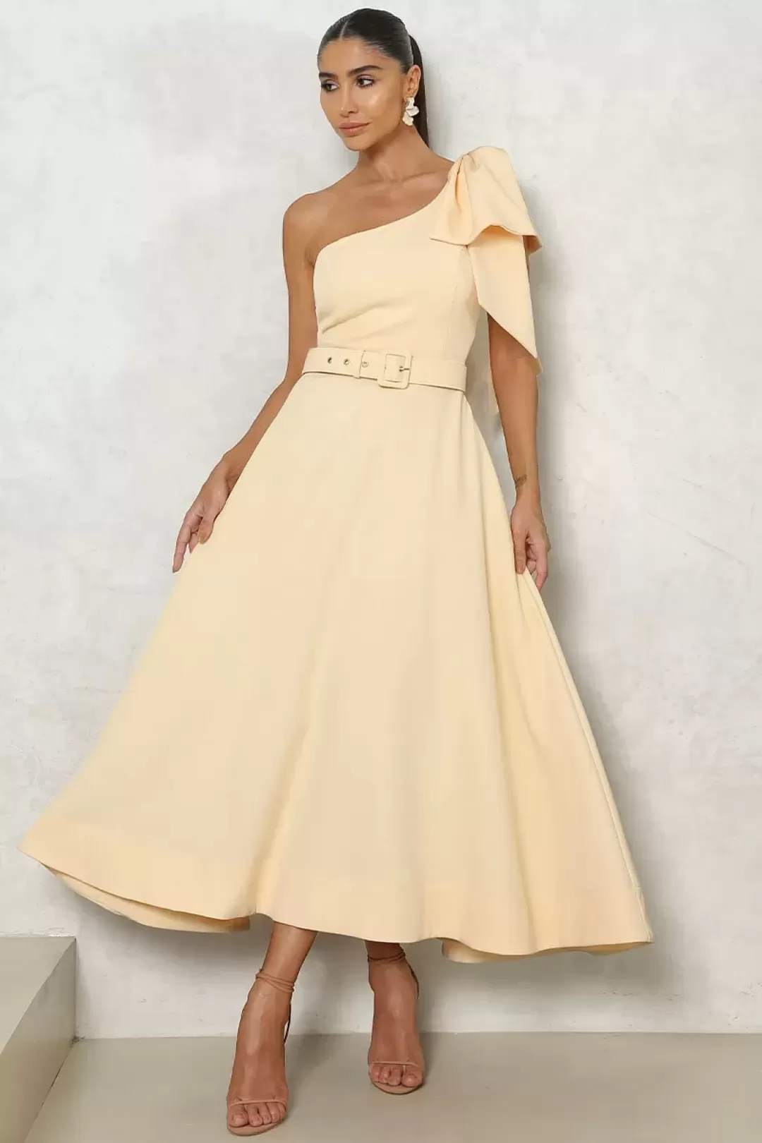 Miss Misses - Dress Miss Misses Julia Long Yellow - 54384AMAR