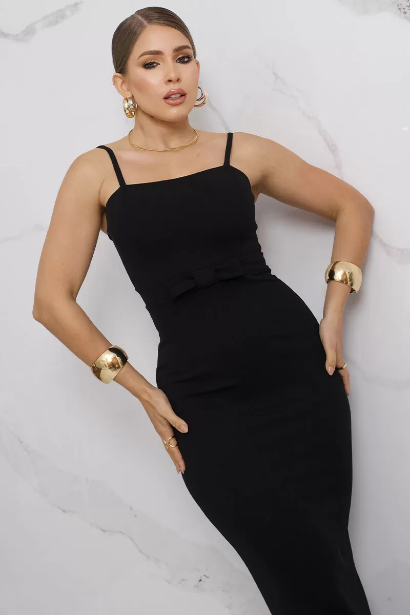 Miss Misses - Vestido Miss Misses Barbara Longo Preto - 54390PRETO